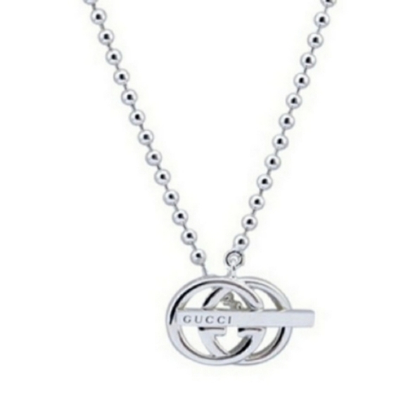 Authentic Gucci GG Double G Bar Toggle Necklace - Picture 10 of 11